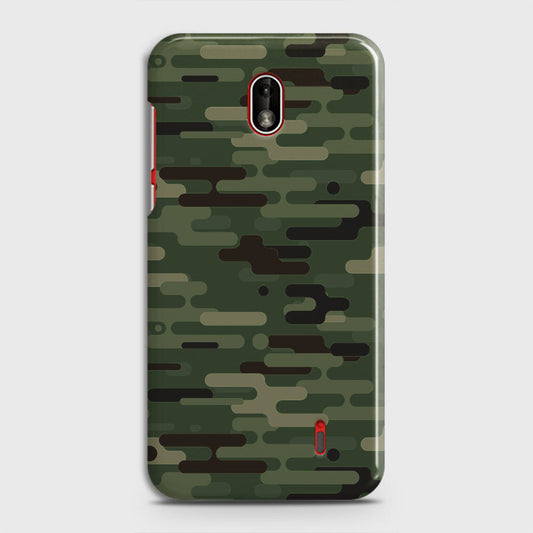 Nokia 1 Plus Cover - Camo Series 2 - Light Green Design - Matte Finish - Snap On Hard Case with LifeTime Colors Guarantee
