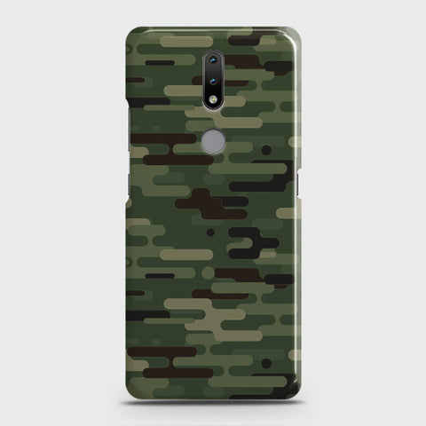 Nokia 2.4 Cover - Camo Series 2 - Light Green Design - Matte Finish - Snap On Hard Case with LifeTime Colors Guarantee