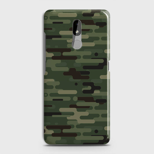 Nokia 3.2 Cover - Camo Series 2 - Light Green Design - Matte Finish - Snap On Hard Case with LifeTime Colors Guarantee