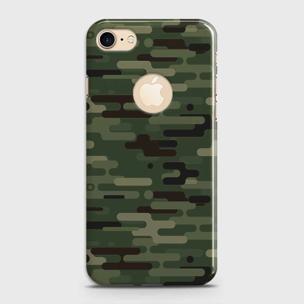 iPhone 8 Cover - Camo Series 2 - Light Green Design - Matte Finish - Snap On Hard Case with LifeTime Colors Guarantee