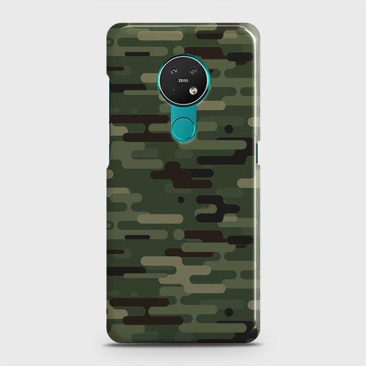 Nokia 6.2 Cover - Camo Series 2 - Light Green Design - Matte Finish - Snap On Hard Case with LifeTime Colors Guarantee