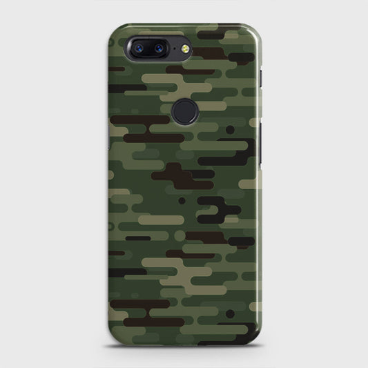 OnePlus 5T  Cover - Camo Series 2 - Light Green Design - Matte Finish - Snap On Hard Case with LifeTime Colors Guarantee