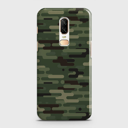 OnePlus 6  Cover - Camo Series 2 - Light Green Design - Matte Finish - Snap On Hard Case with LifeTime Colors Guarantee