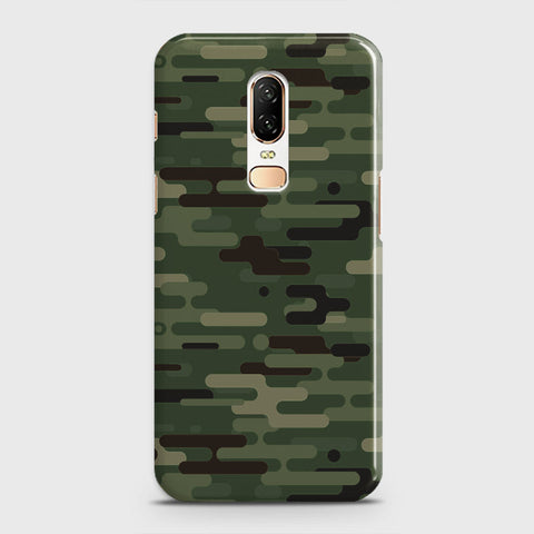 OnePlus 6  Cover - Camo Series 2 - Light Green Design - Matte Finish - Snap On Hard Case with LifeTime Colors Guarantee