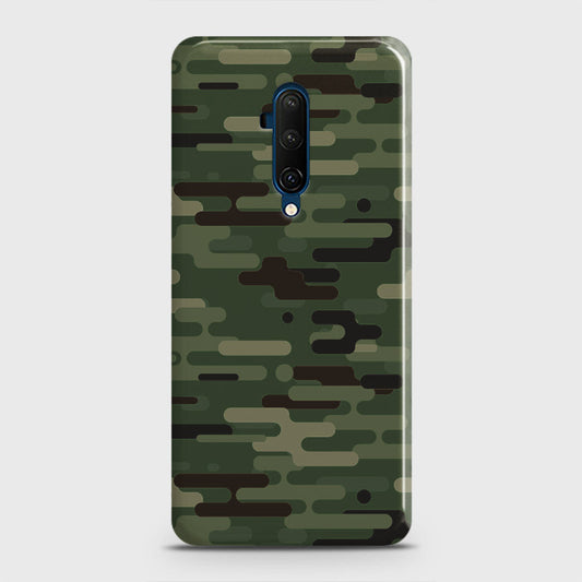 OnePlus 7T Pro  Cover - Camo Series 2 - Light Green Design - Matte Finish - Snap On Hard Case with LifeTime Colors Guarantee
