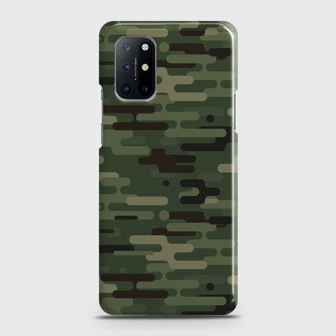 OnePlus 8T  Cover - Camo Series 2 - Light Green Design - Matte Finish - Snap On Hard Case with LifeTime Colors Guarantee
