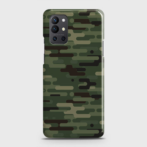 OnePlus 9R  Cover - Camo Series 2 - Light Green Design - Matte Finish - Snap On Hard Case with LifeTime Colors Guarantee