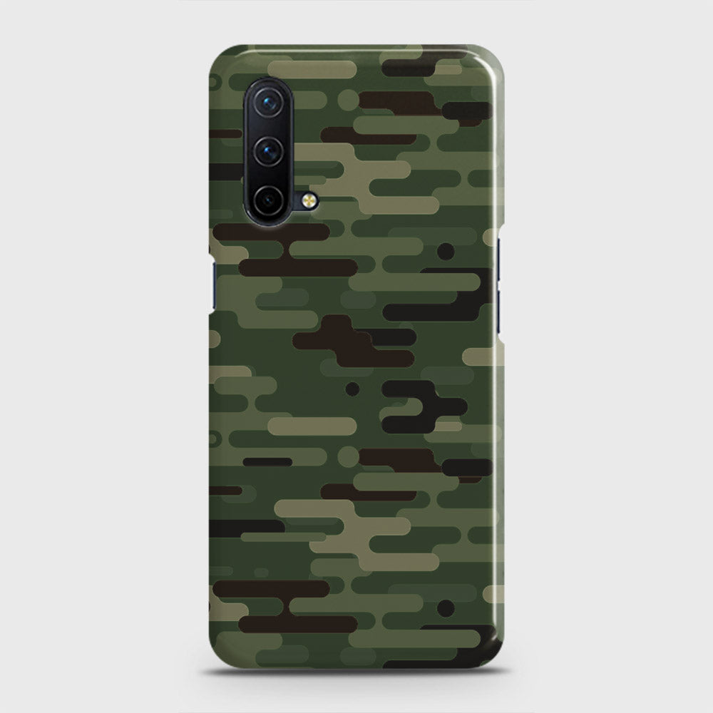 OnePlus Nord CE 5G  Cover - Camo Series 2 - Light Green Design - Matte Finish - Snap On Hard Case with LifeTime Colors Guarantee