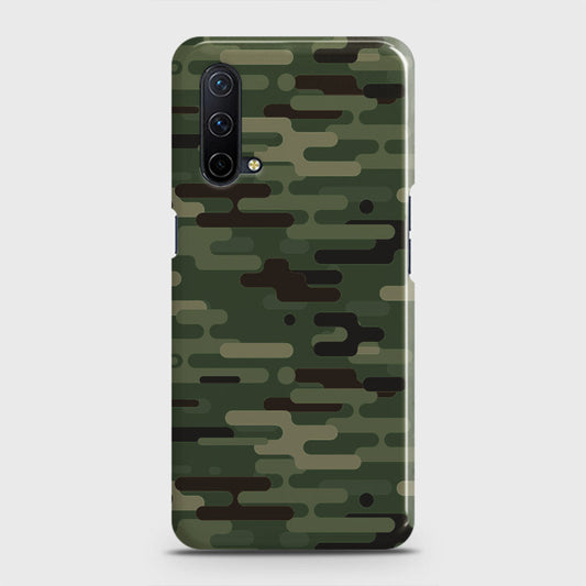 OnePlus Nord CE 5G  Cover - Camo Series 2 - Light Green Design - Matte Finish - Snap On Hard Case with LifeTime Colors Guarantee