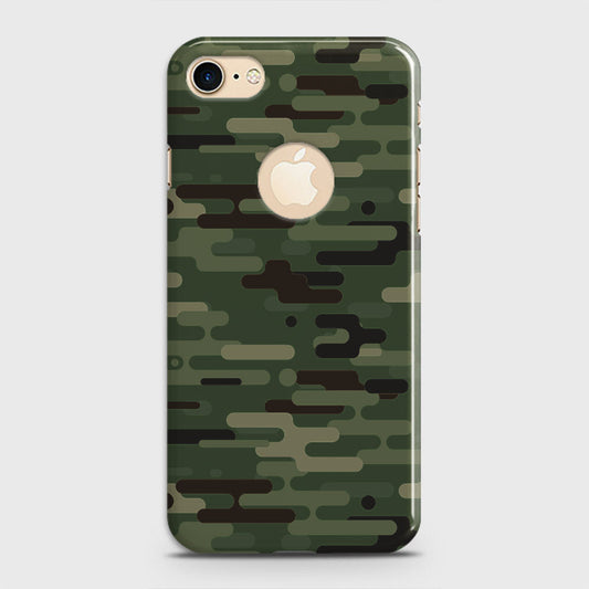 iPhone 7 Cover - Camo Series 2 - Light Green Design - Matte Finish - Snap On Hard Case with LifeTime Colors Guarantee
