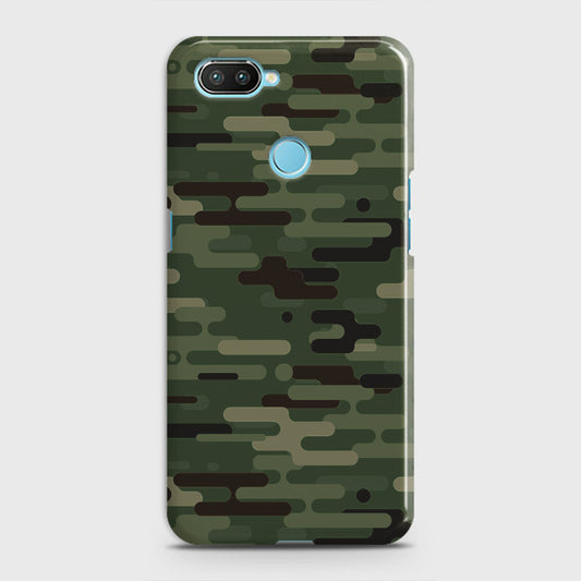 Oppo A5 with Sensor Cut Cover - Camo Series 2 - Light Green Design - Matte Finish - Snap On Hard Case with LifeTime Colors Guarantee