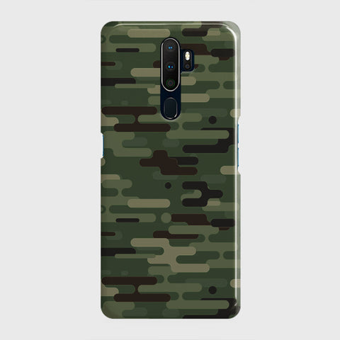 Oppo A9 2020 Cover - Camo Series 2 - Light Green Design - Matte Finish - Snap On Hard Case with LifeTime Colors Guarantee