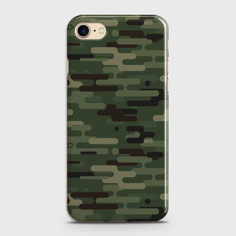 iPhone 7 Cover - Camo Series 2 - Light Green Design - Matte Finish - Snap On Hard Case with LifeTime Colors Guarantee