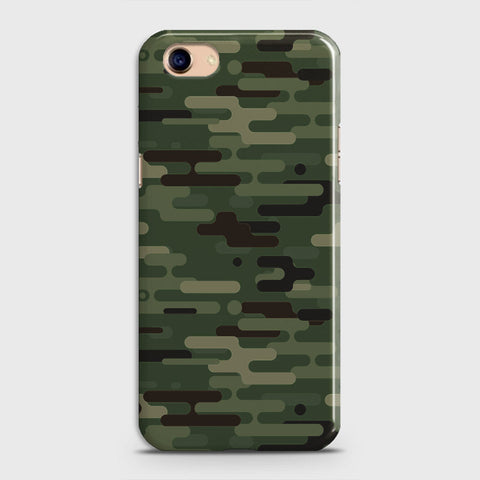 Oppo A83 / A1 Cover - Camo Series 2 - Light Green Design - Matte Finish - Snap On Hard Case with LifeTime Colors Guarantee