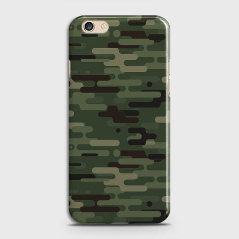 Oppo F1S Cover - Camo Series 2 - Light Green Design - Matte Finish - Snap On Hard Case with LifeTime Colors Guarantee