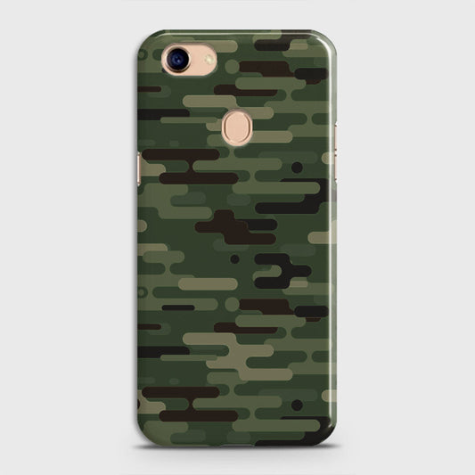 Oppo F5 / F5 Youth Cover - Camo Series 2 - Light Green Design - Matte Finish - Snap On Hard Case with LifeTime Colors Guarantee