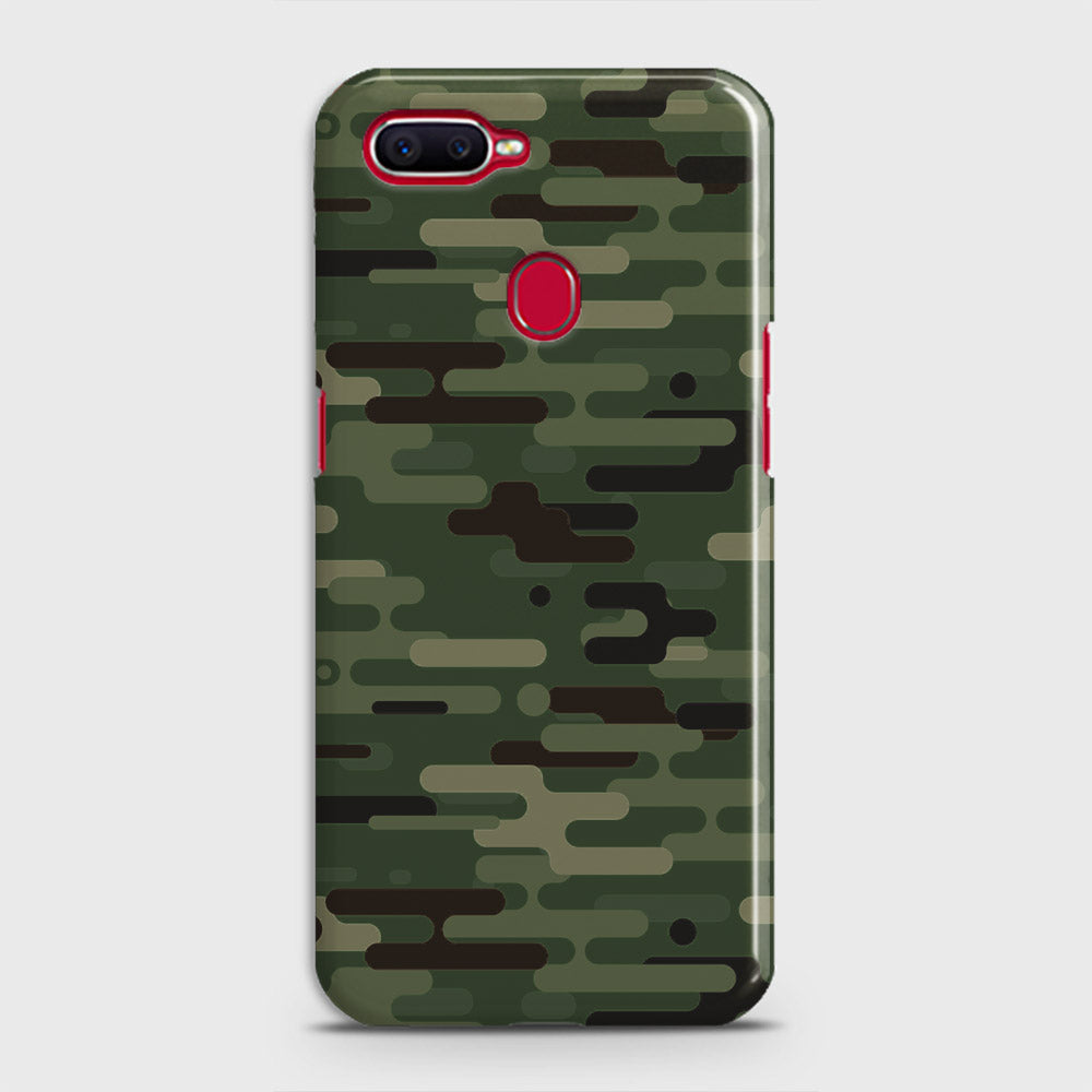 Realme 2 Pro Cover - Camo Series 2 - Light Green Design - Matte Finish - Snap On Hard Case with LifeTime Colors Guarantee