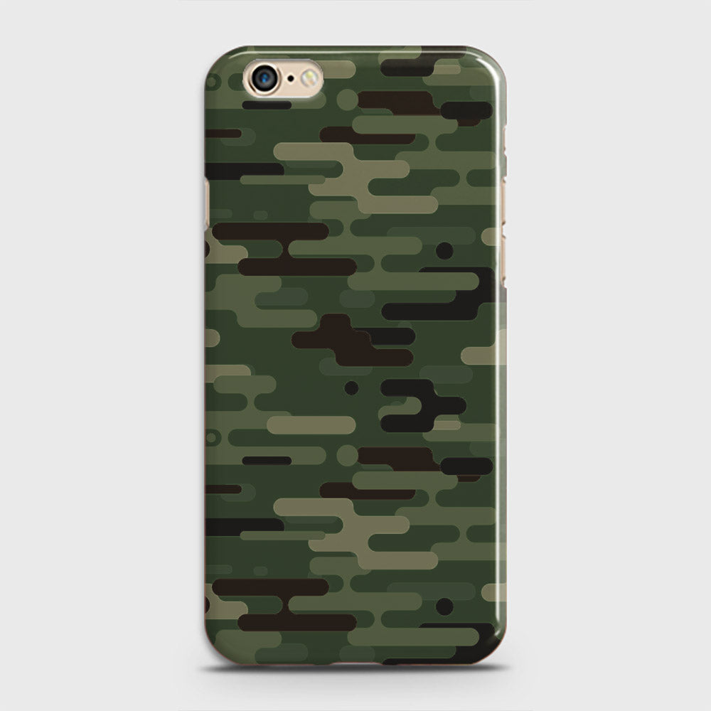 iPhone 6 Plus Cover - Camo Series 2 - Light Green Design - Matte Finish - Snap On Hard Case with LifeTime Colors Guarantee