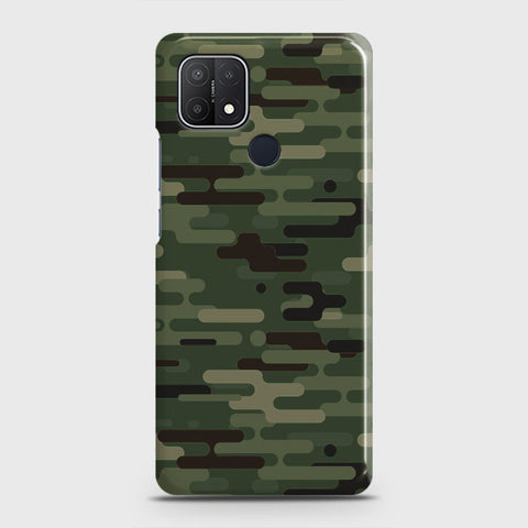 Realme C25 Cover - Camo Series 2 - Light Green Design - Matte Finish - Snap On Hard Case with LifeTime Colors Guarantee