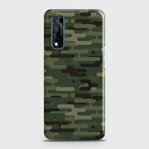 Realme Narzo 30 Cover - Camo Series 2 - Light Green Design - Matte Finish - Snap On Hard Case with LifeTime Colors Guarantee