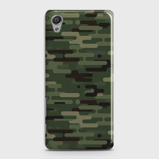 Sony Xperia XA Cover - Camo Series 2 - Light Green Design - Matte Finish - Snap On Hard Case with LifeTime Colors Guarantee