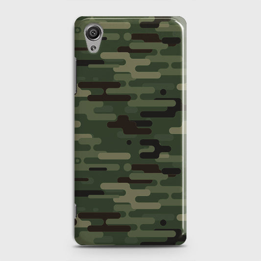 Sony Xperia XA1 Plus Cover - Camo Series 2 - Light Green Design - Matte Finish - Snap On Hard Case with LifeTime Colors Guarantee