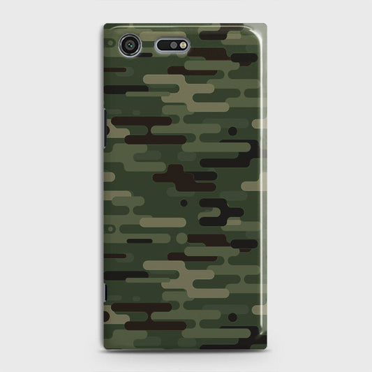 Sony Xperia XZ Premium Cover - Camo Series 2 - Light Green Design - Matte Finish - Snap On Hard Case with LifeTime Colors Guarantee