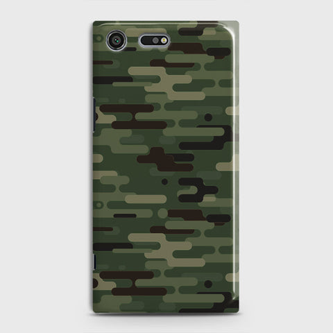 Sony Xperia XZ Premium Cover - Camo Series 2 - Light Green Design - Matte Finish - Snap On Hard Case with LifeTime Colors Guarantee