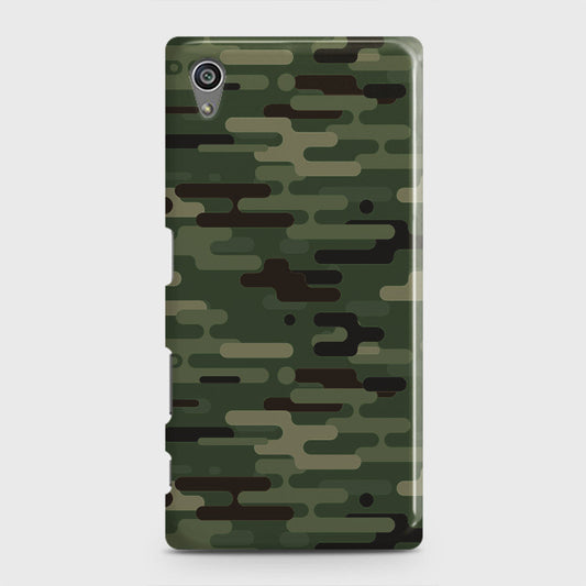 Sony Xperia Z5 Cover - Camo Series 2 - Light Green Design - Matte Finish - Snap On Hard Case with LifeTime Colors Guarantee