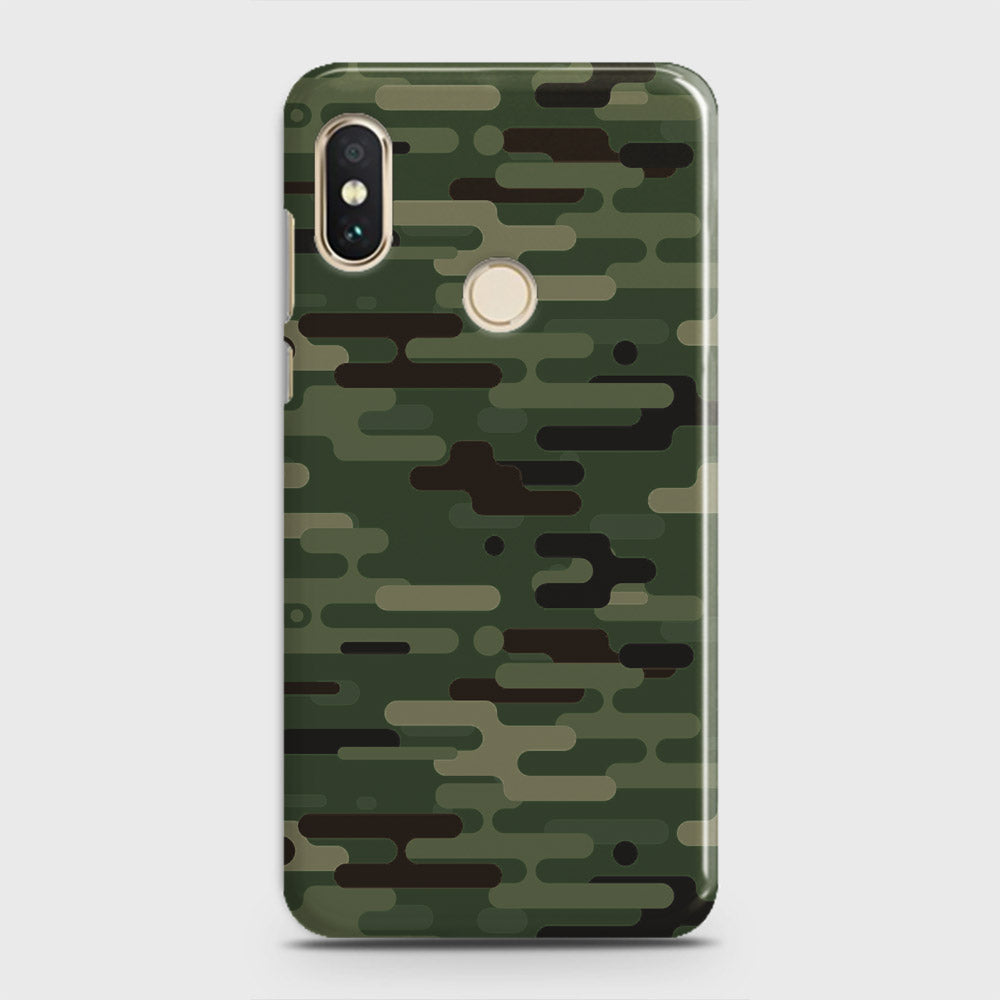 Xiaomi Mi 8 Cover - Camo Series 2 - Light Green Design - Matte Finish - Snap On Hard Case with LifeTime Colors Guarantee