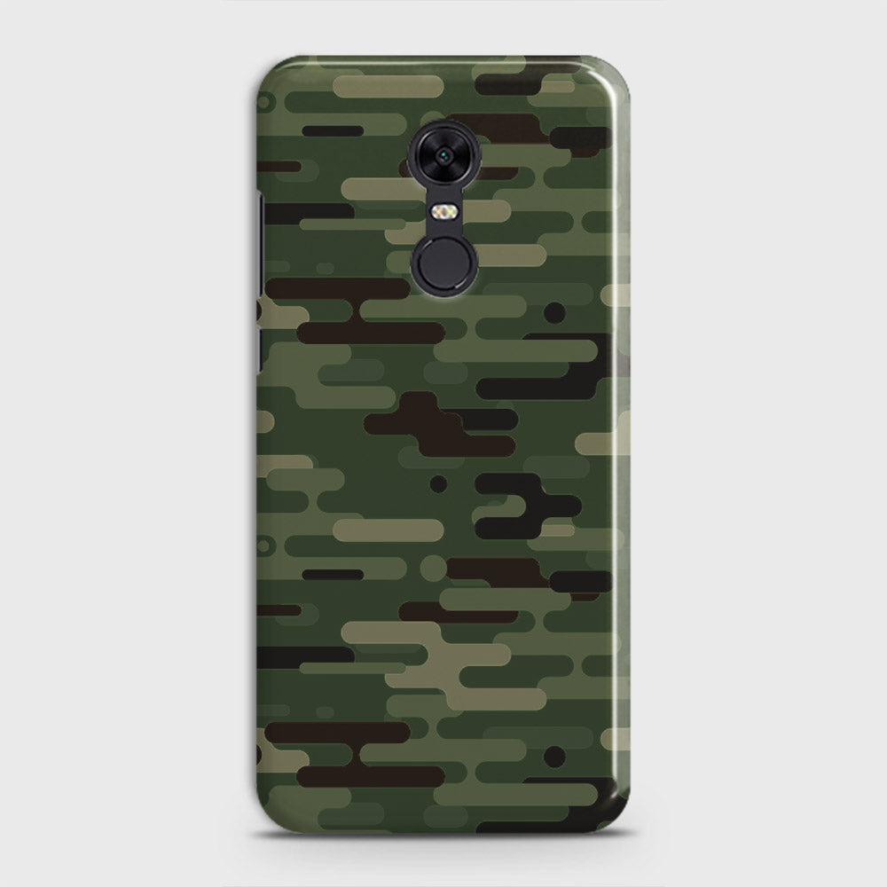 Xiaomi Redmi Note 5  Cover - Camo Series 2 - Light Green Design - Matte Finish - Snap On Hard Case with LifeTime Colors Guarantee