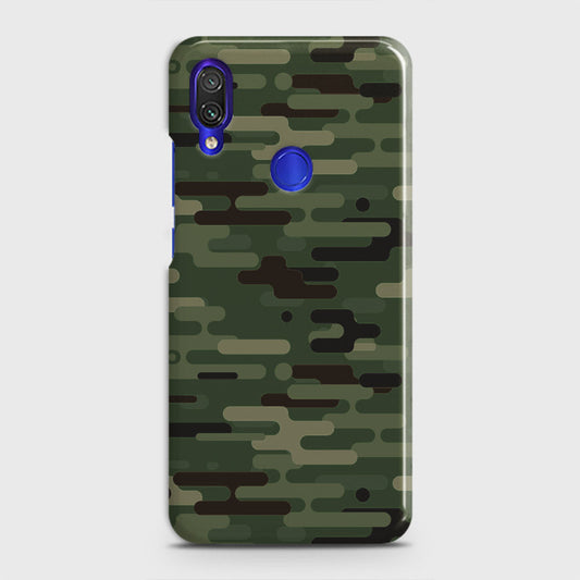 Xiaomi Redmi Note 7 Pro Cover - Camo Series 2 - Light Green Design - Matte Finish - Snap On Hard Case with LifeTime Colors Guarantee
