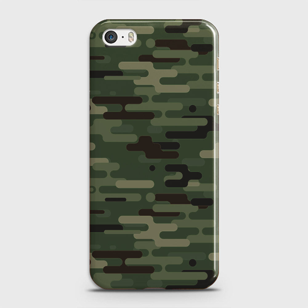 iPhone 5s Cover - Camo Series 2 - Light Green Design - Matte Finish - Snap On Hard Case with LifeTime Colors Guarantee