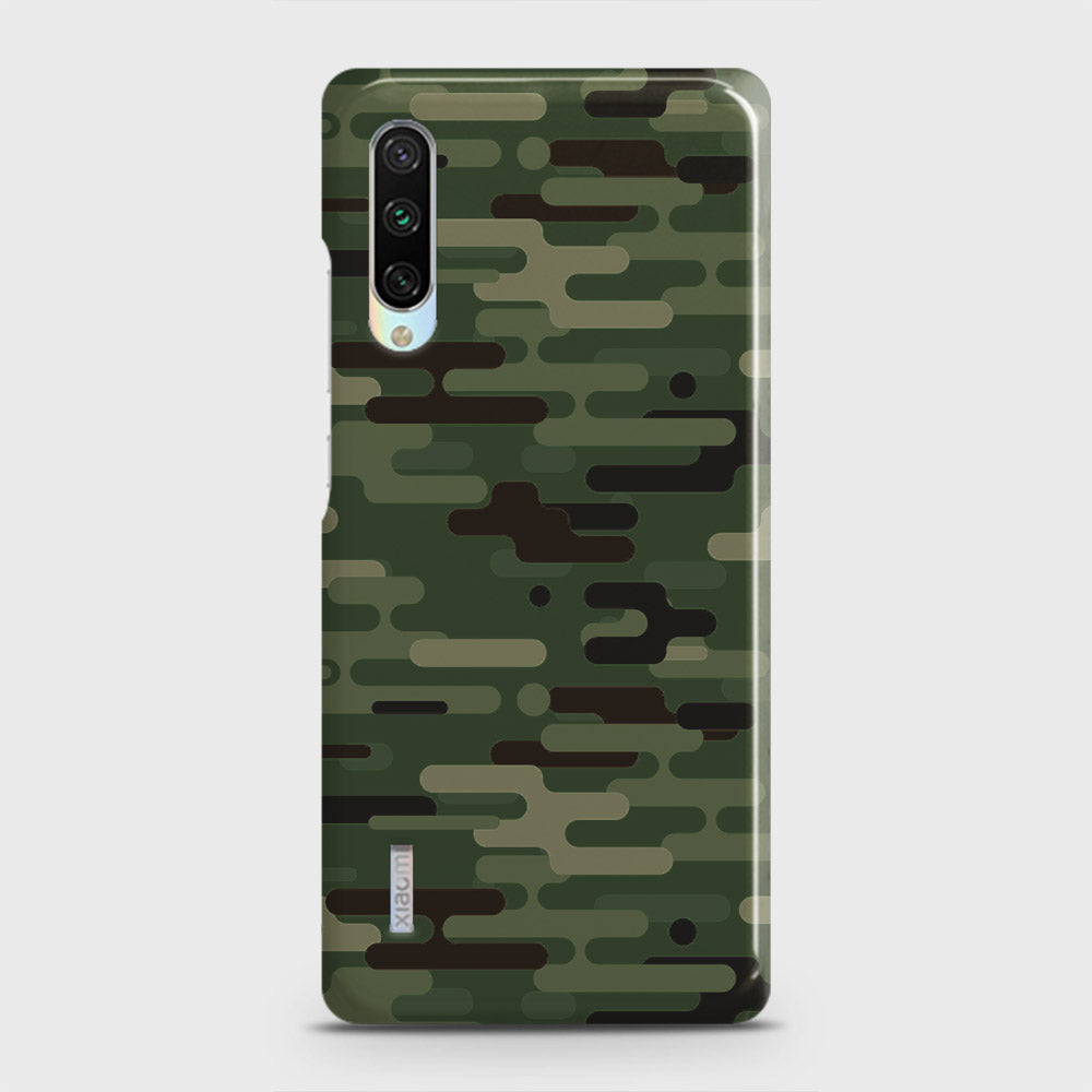 Xiaomi Mi A3 Cover - Camo Series 2 - Light Green Design - Matte Finish - Snap On Hard Case with LifeTime Colors Guarantee