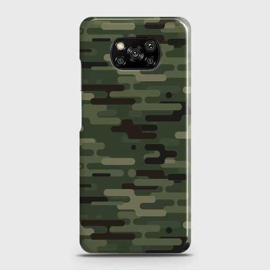 Xiaomi Poco X3 Cover - Camo Series 2 - Light Green Design - Matte Finish - Snap On Hard Case with LifeTime Colors Guarantee
