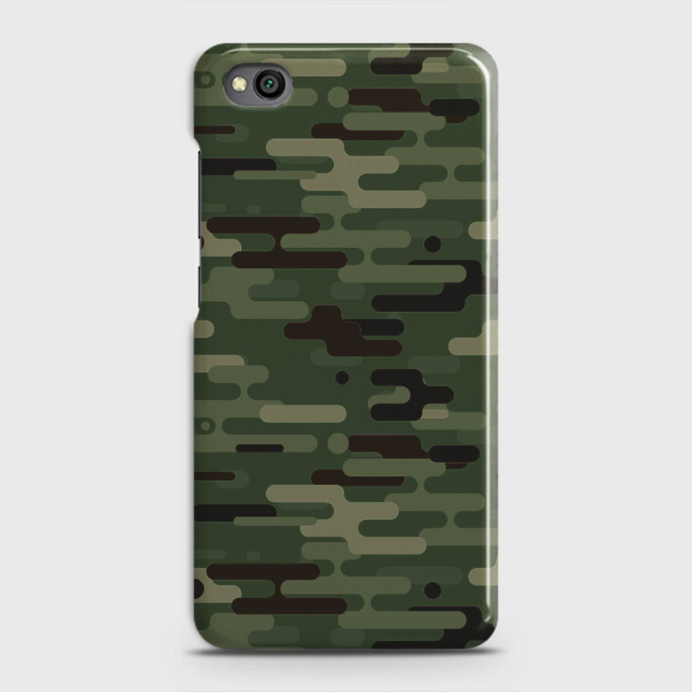 Xiaomi Redmi Go Cover - Camo Series 2 - Light Green Design - Matte Finish - Snap On Hard Case with LifeTime Colors Guarantee