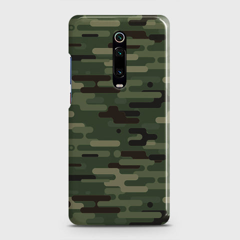 Xiaomi Mi 9T Cover - Camo Series 2 - Light Green Design - Matte Finish - Snap On Hard Case with LifeTime Colors Guarantee