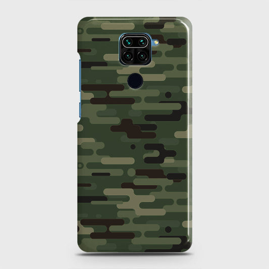 Xiaomi Redmi Note 9 Cover - Camo Series 2 - Light Green Design - Matte Finish - Snap On Hard Case with LifeTime Colors Guarantee