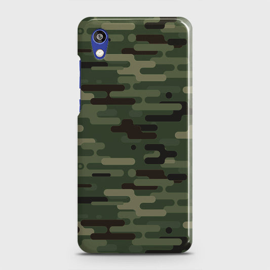 Honor 8S Cover - Camo Series 2 - Light Green Design - Matte Finish - Snap On Hard Case with LifeTime Colors Guarantee