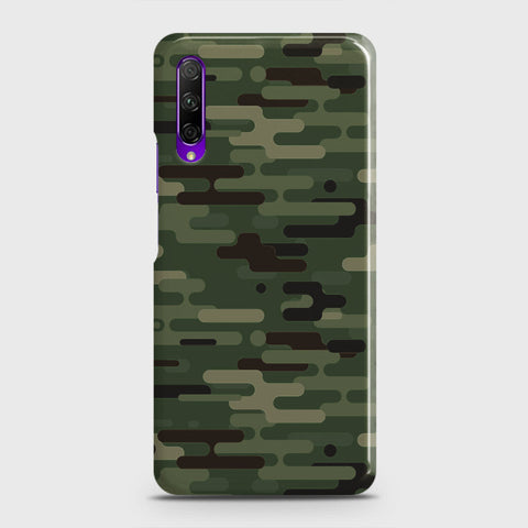 Honor 9X Cover - Camo Series 2 - Light Green Design - Matte Finish - Snap On Hard Case with LifeTime Colors Guarantee