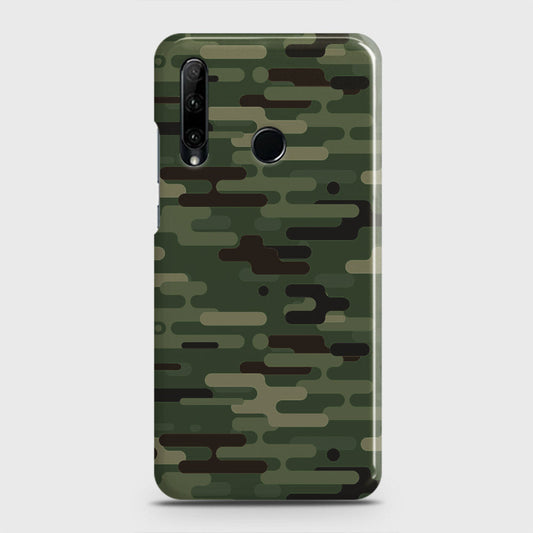 Honor 10i Cover - Camo Series 2 - Light Green Design - Matte Finish - Snap On Hard Case with LifeTime Colors Guarantee