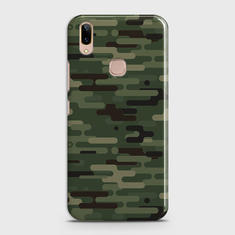 Vivo V9 / V9 Youth Cover - Camo Series 2 - Light Green Design - Matte Finish - Snap On Hard Case with LifeTime Colors Guarantee