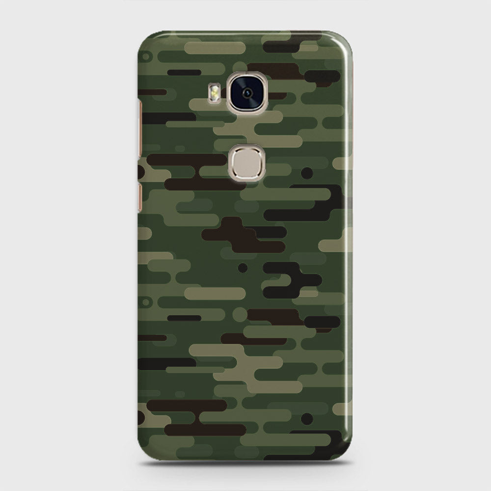 Huawei Honor 5X Cover - Camo Series 2 - Light Green Design - Matte Finish - Snap On Hard Case with LifeTime Colors Guarantee