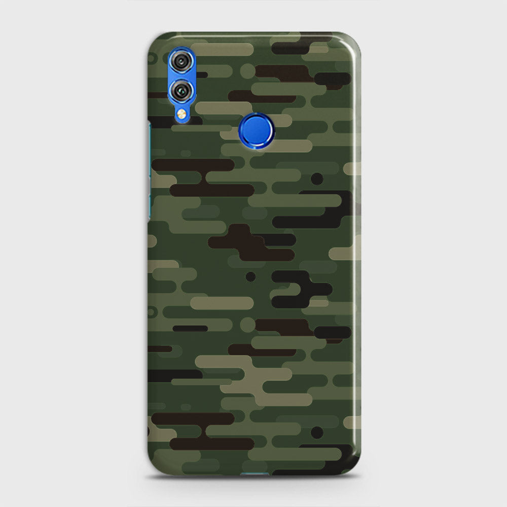 Huawei Honor 8X Cover - Camo Series 2 - Light Green Design - Matte Finish - Snap On Hard Case with LifeTime Colors Guarantee