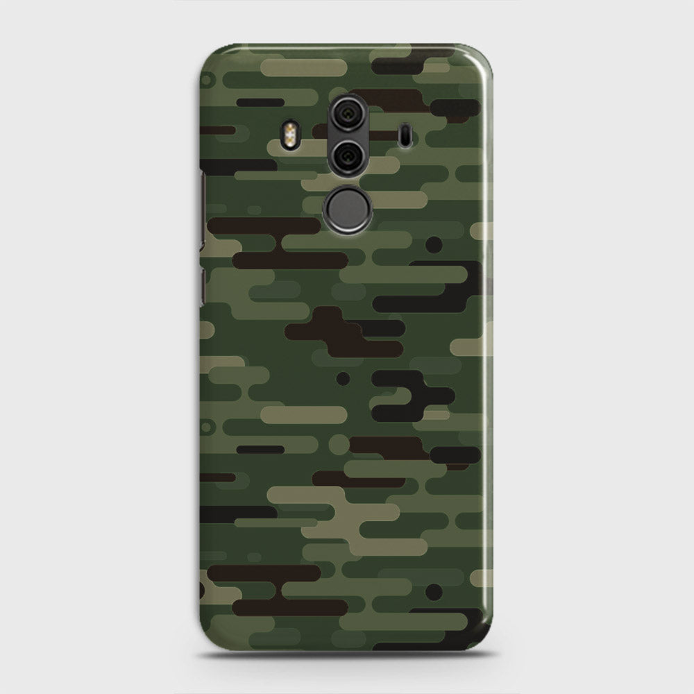 Huawei Mate 10 Pro Cover - Camo Series 2 - Light Green Design - Matte Finish - Snap On Hard Case with LifeTime Colors Guarantee