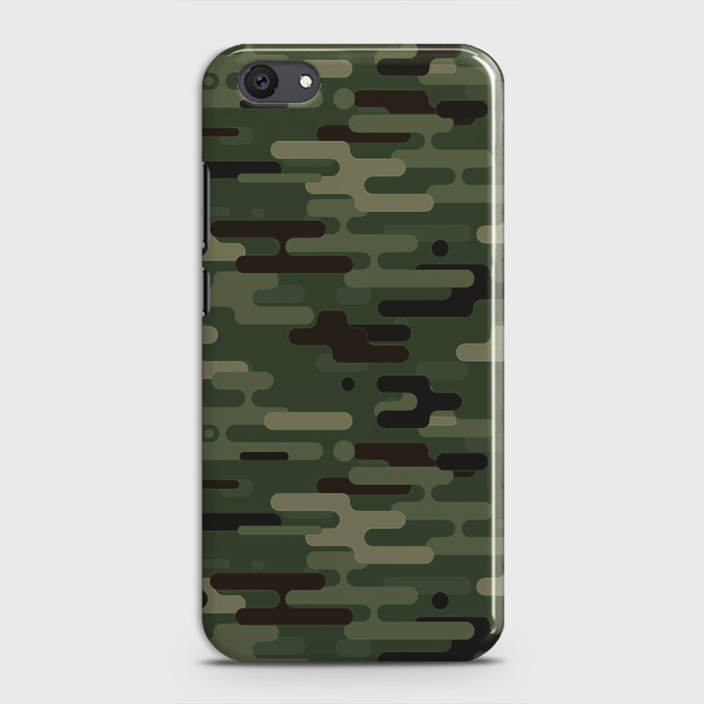 Vivo Y81i Cover - Camo Series 2 - Light Green Design - Matte Finish - Snap On Hard Case with LifeTime Colors Guarantee