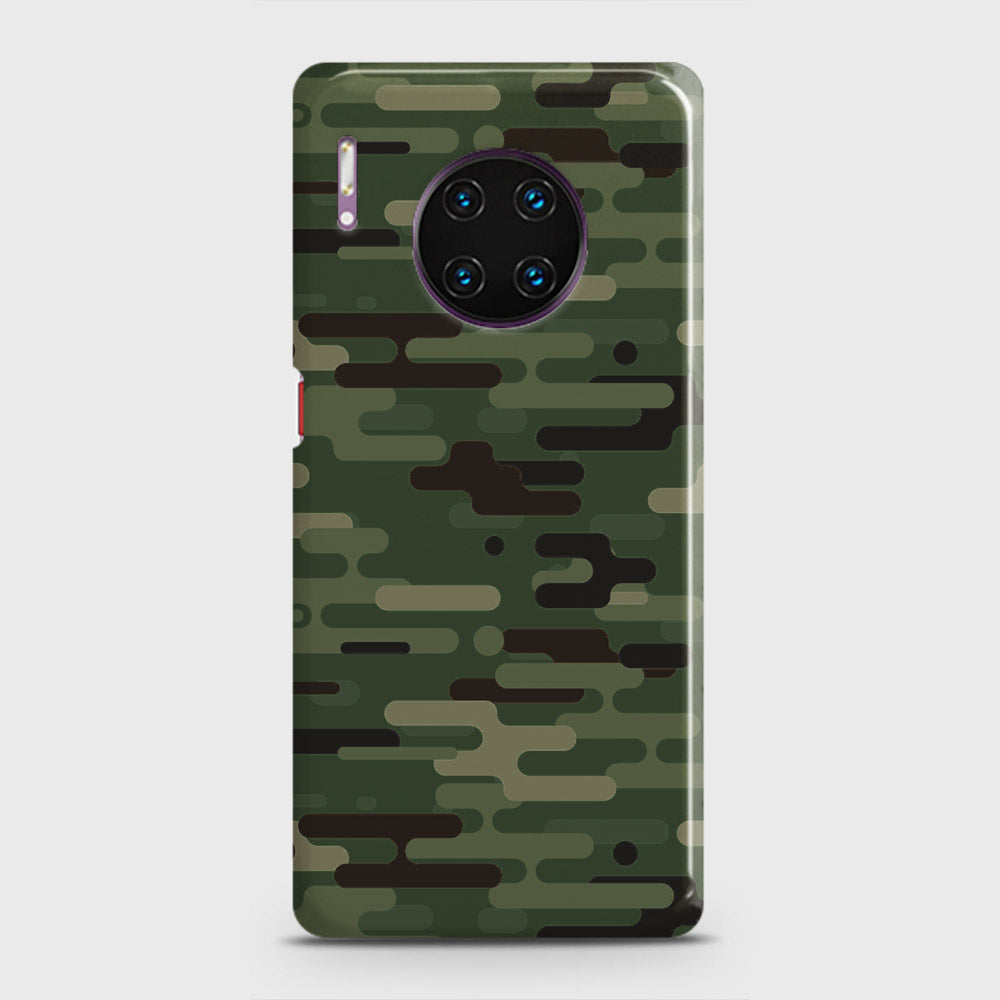 Huawei Mate 30 Pro Cover - Camo Series 2 - Light Green Design - Matte Finish - Snap On Hard Case with LifeTime Colors Guarantee