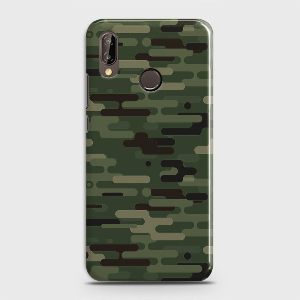 Huawei P20 Lite Cover - Camo Series 2 - Light Green Design - Matte Finish - Snap On Hard Case with LifeTime Colors Guarantee