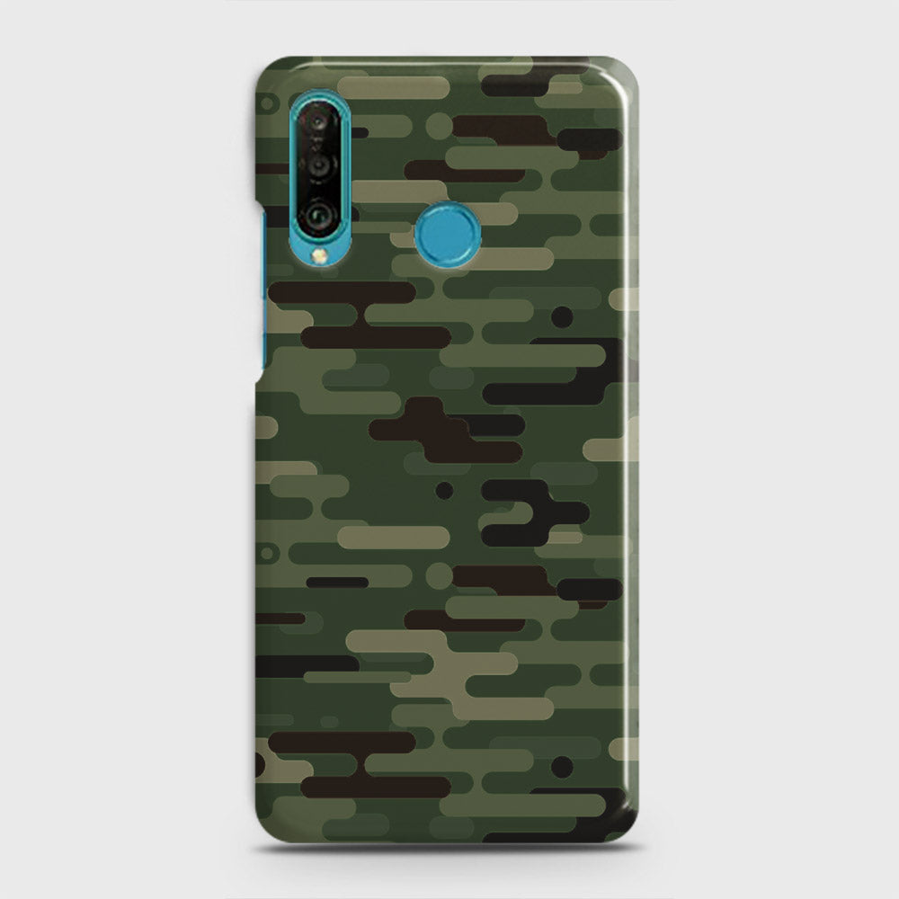 Huawei P30 lite Cover - Camo Series 2 - Light Green Design - Matte Finish - Snap On Hard Case with LifeTime Colors Guarantee