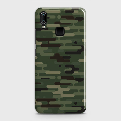 Vivo V11 Cover - Camo Series 2 - Light Green Design - Matte Finish - Snap On Hard Case with LifeTime Colors Guarantee